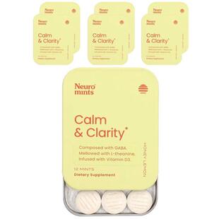 NeuroGum,NeuroMints, Calm &amp;amp; Clarity, Honey Lemon