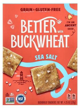 Better with Buckwheat,荞麦饼干，海盐味，4.25 盎司（120 克）
