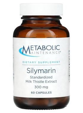 Metabolic Maintenance,水飞蓟素，标准水飞蓟精华，300毫克，60