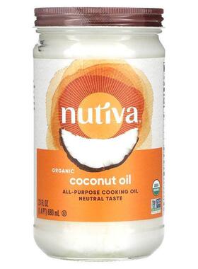 Nutiva优缇 精制椰子油 炒菜烹饪凉拌食用油