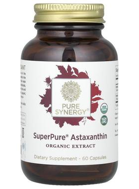 Pure Synergy,SuperPure 虾青素，有机提取物，60 粒胶囊