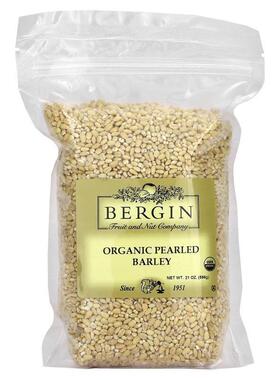 Bergin Fruit and Nut Company,Organic Pearled Barley, 21 oz (