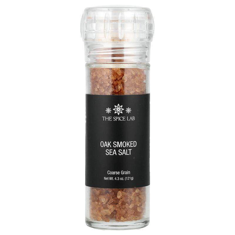 The Spice Lab,Oak Smoked Sea Salt Grinder, 4.3 oz (121 g)