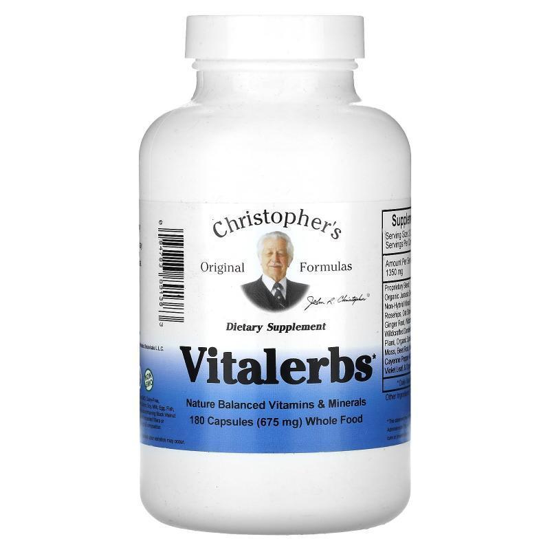 Christopher's Original Formulas,Vitalerbs 维生素胶囊，675 毫