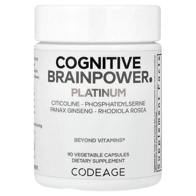 Codeage,Cognitive Brainpower Platinum, 90 Vegetable Capsules