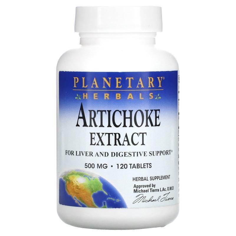Planetary Herbals,朝鮮薊提取物，500毫克，120片