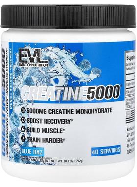 EVL,Creatine 5000®, Blue Raz, 10.3 oz (292 g)