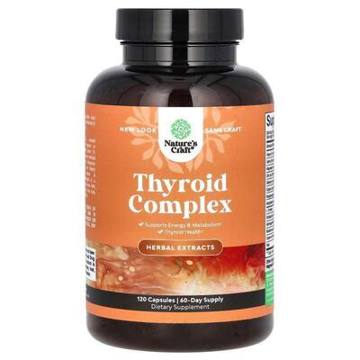 Natures Craft,Thyroid Complex , 120 Capsules