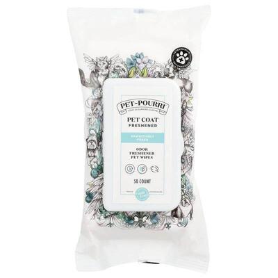 Poo-Pourri,Pet Coat Freshener, Pawsitively Fresh Wipes, 50 C