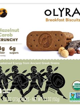 Olyra,Organic Breakfast Biscuits, Hazelnut Carob, 4 Packs 1.