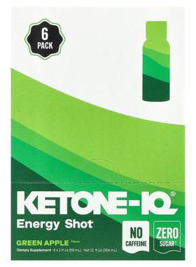 Ketone-IQ,Ketone-IQ®, Energy Shot, No Caffeine, Green Apple,