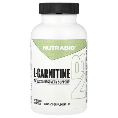 Nutrabio Labs,L-Carnitine, 500 mg, 90 Veggie Capsules