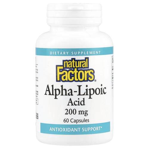 Natural Factors α-硫辛酸口服阻糖美白降黑