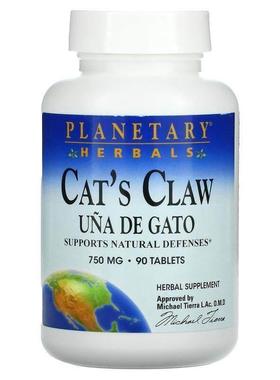 Planetary Herbals,猫爪藤营养片，750 毫克，90 片