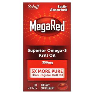 旭福,MegaRed, Superior Omega-3 Krill Oil, 350 mg, 130 Softge