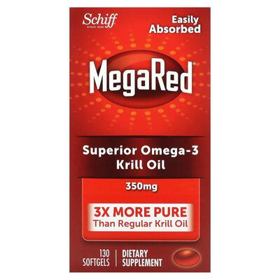 旭福,MegaRed, Superior Omega-3 Krill Oil, 350 mg, 130 Softge