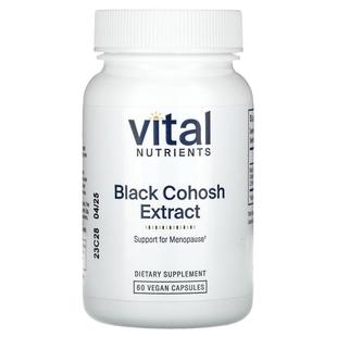 Cohosh Black Extract Capsules Vital Vegan Nutrients