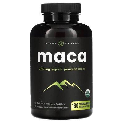 NutraChamps,玛卡，700 毫克，180 粒素食胶囊