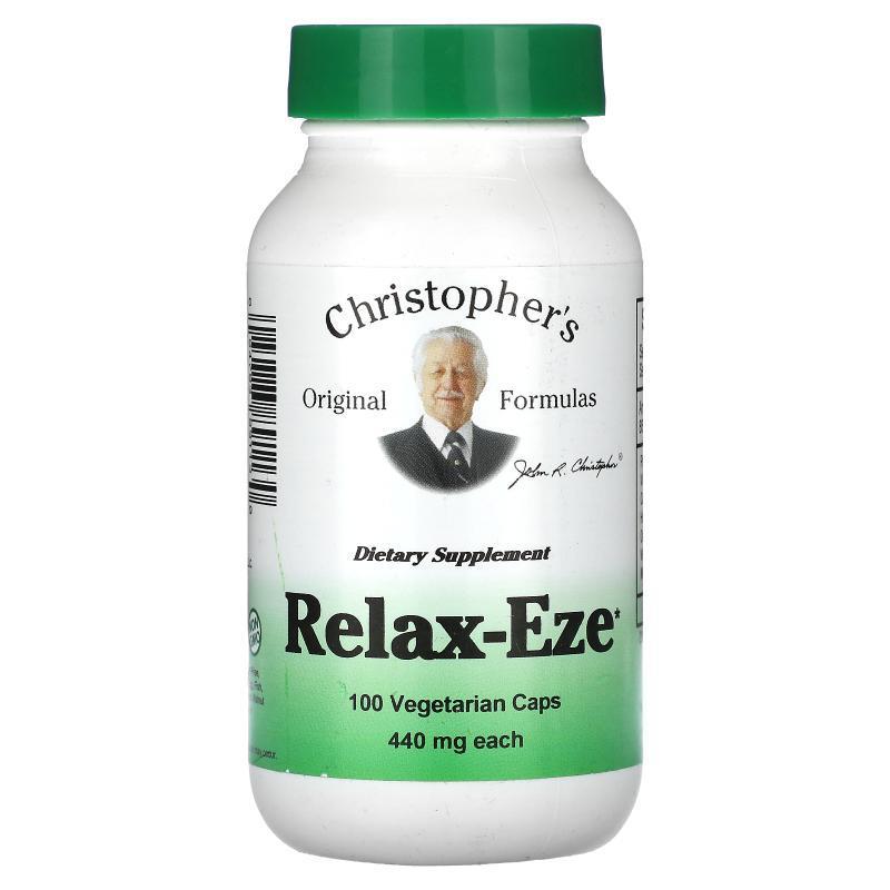 Christopher's Original Formulas,Relax-Eze，440 毫克，100 粒