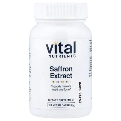 Vital Nutrients,Saffron Extract, 60 Vegan Capsules (15 mg pe
