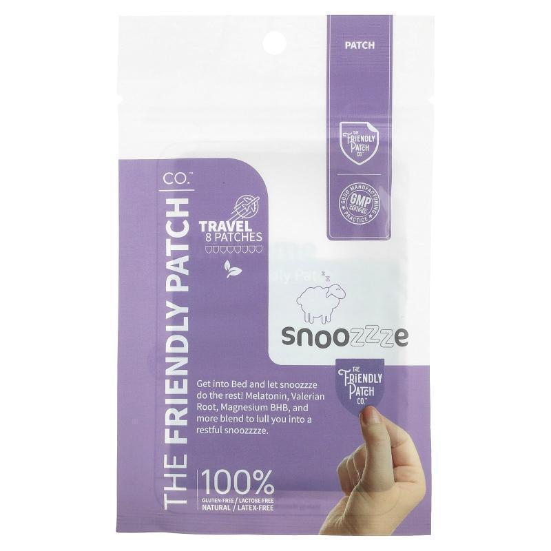 The Friendly Patch,Snoozzze, Melatonin Sleep Patch, 8 Patche