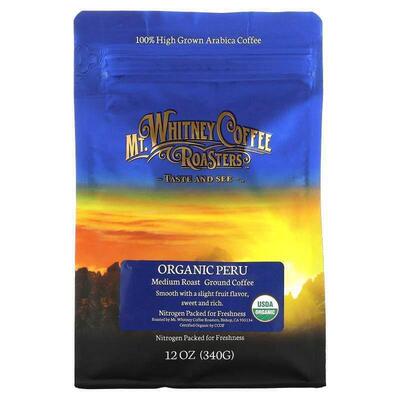 Mt. Whitney Coffee Roasters,秘鲁有机脱因咖啡粉，中度烘焙，12