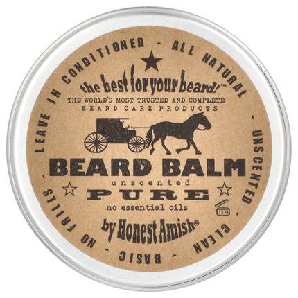 Honest Amish,全净胡须膏，无香型，2 液量盎司（60 毫升）