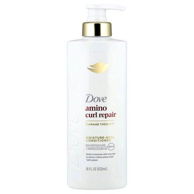 多芬,Amino Curl Repair, Moisture-Seal Conditioner, For Curly