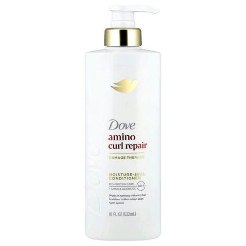 多芬,Amino Curl Repair, Moisture-Seal Conditioner, For Curly