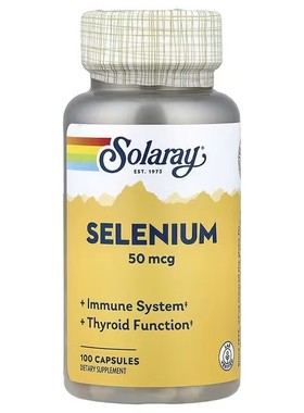 Solaray,Selenium, 50 mcg , 100 Capsules