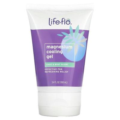 Life-flo,Magnesium Cooling Gel, Sage &amp;amp; Mint, 3.4