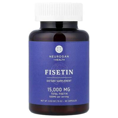 Neurogan Health,Fisetin, 500 mg, 30 Capsule