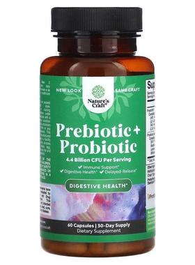 Natures Craft,Prebiotic + Probiotic, 2.2 Billion CFU, 60 Cap