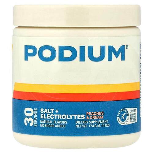 Podium Nutrition,Salt + Electrolytes, Peaches &amp;amp;