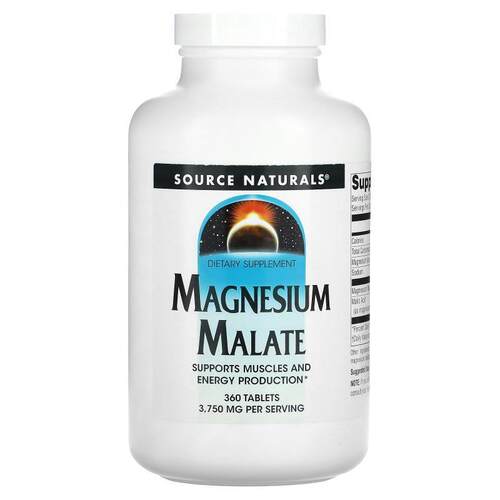Source Naturals 苹果酸镁片防止心血管