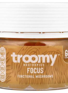 Troomy Nootropics,Focus, Functional Mushrooms Gummies, Passi