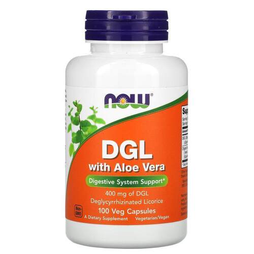 诺奥,含芦荟的 DGL，400 毫克，100 粒素食胶囊