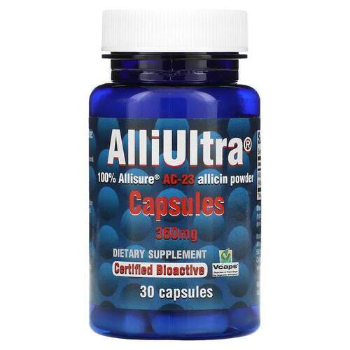 Allimax,AlliUltra胶囊, 360毫克, 30 粒胶囊