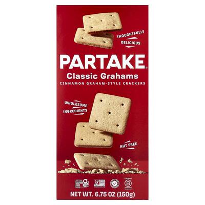 Partake,Classic Grahams, Cinnamon, 6.75 oz (150 g)