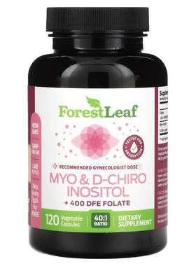 Forest Leaf,Myo &amp; D-Chiro Inositol, 120 Vegetable Ca