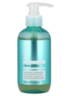 Bliss,Clear Genius™, Clarifying Cleanser with BHA + Brazilia