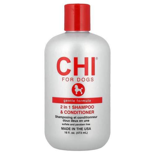 CHI for Dogs,2 in 1 Shampoo &amp;amp; Conditioner, Gentl