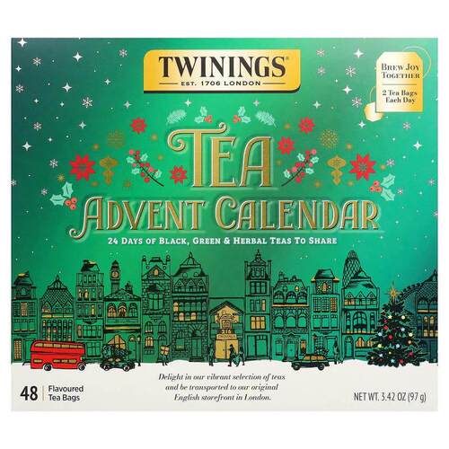川宁,Tea Advent Calendar, 48 Tea Bags, 3.42 oz (97 g)