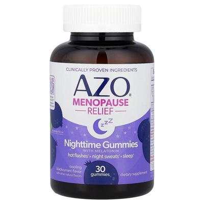 AZO,Menopause Relief, Nighttime Gummies With Melatonin, Cool
