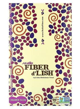 NuGo Nutrition,Fiber d'Lish, Cinnamon Raisin, 16 Bars, 1.6 o