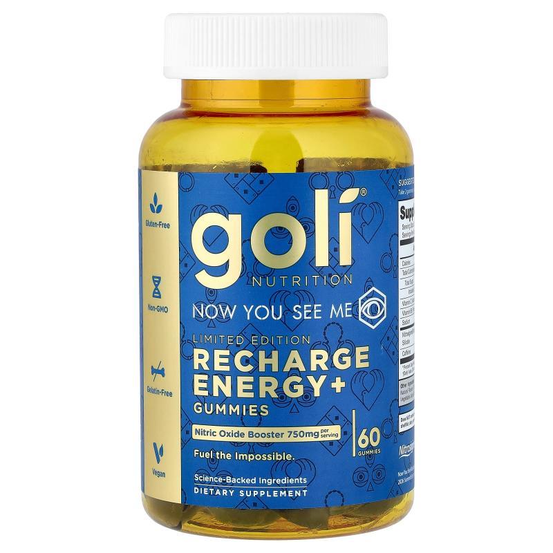Goli Nutrition,Recharge Energy+ Gummies, 60 Gummies图片