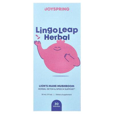 JoySpring,Lingo Leap Herbal, Lion's Mane Mushroom, 1 fl oz (