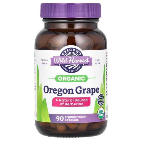 Oregons Wild Harvest,Organic Oregon Grape, 90 Organic Vegan