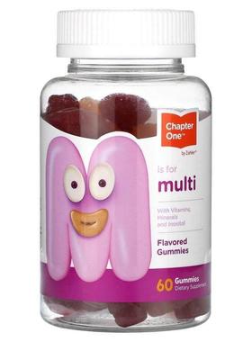 Chapter One,M Is For Multi, Flavored, 60 Gummies