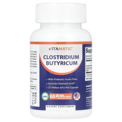 Vitamatic,Clostridium Butyricum, 25 Million AFU, 60 DRcaps
